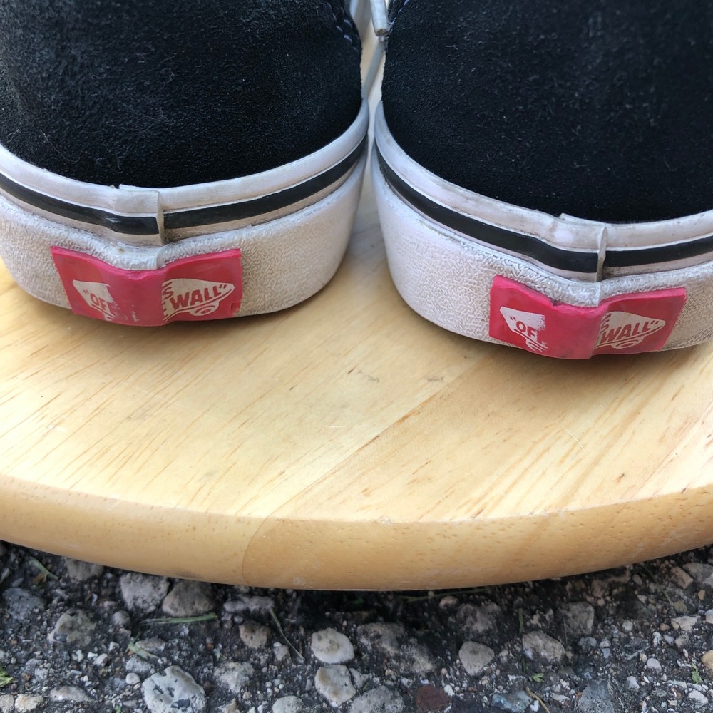 Vans Old Skool Shoes Womens 8.5 Black Checkered Butterfly Cherry Floral-Mens 7 - Picture 8 of 14